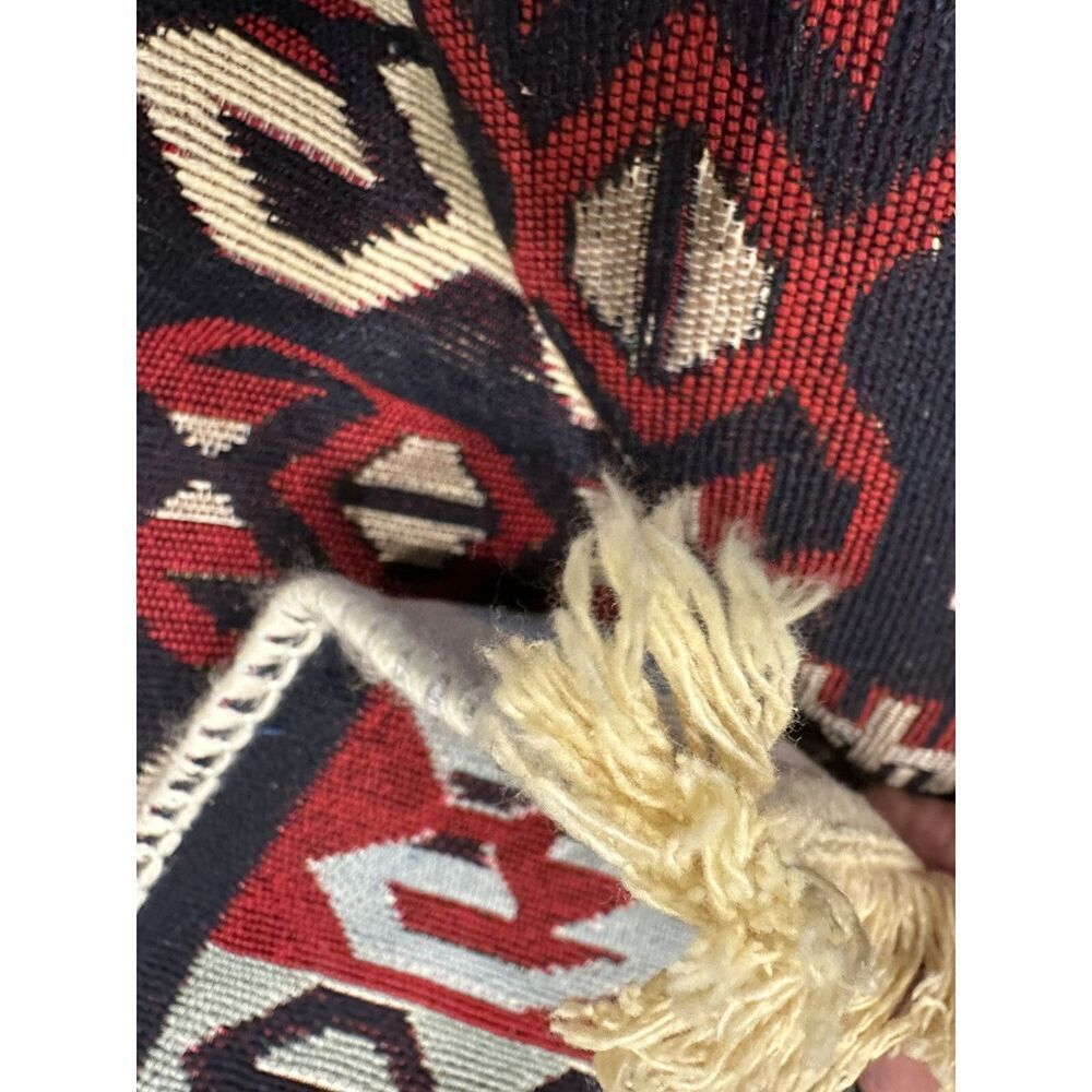Handmade Reversible 3 X 5 Blanket Rug Aztec Style Rug Thin Cotton Rug Throw Rug - Picture 6 of 10